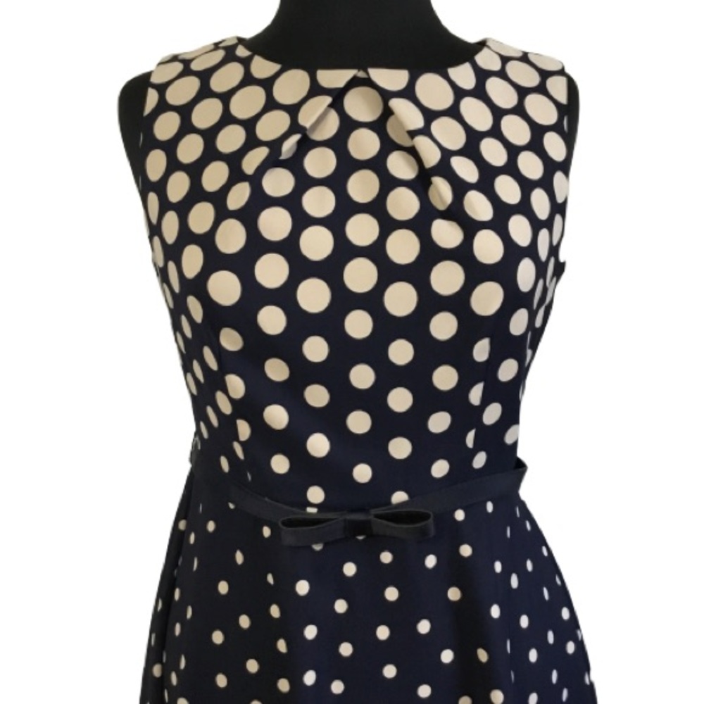 Signature Darby Polka Dot Dress and belt Size: 6 - Picture 2 of 6